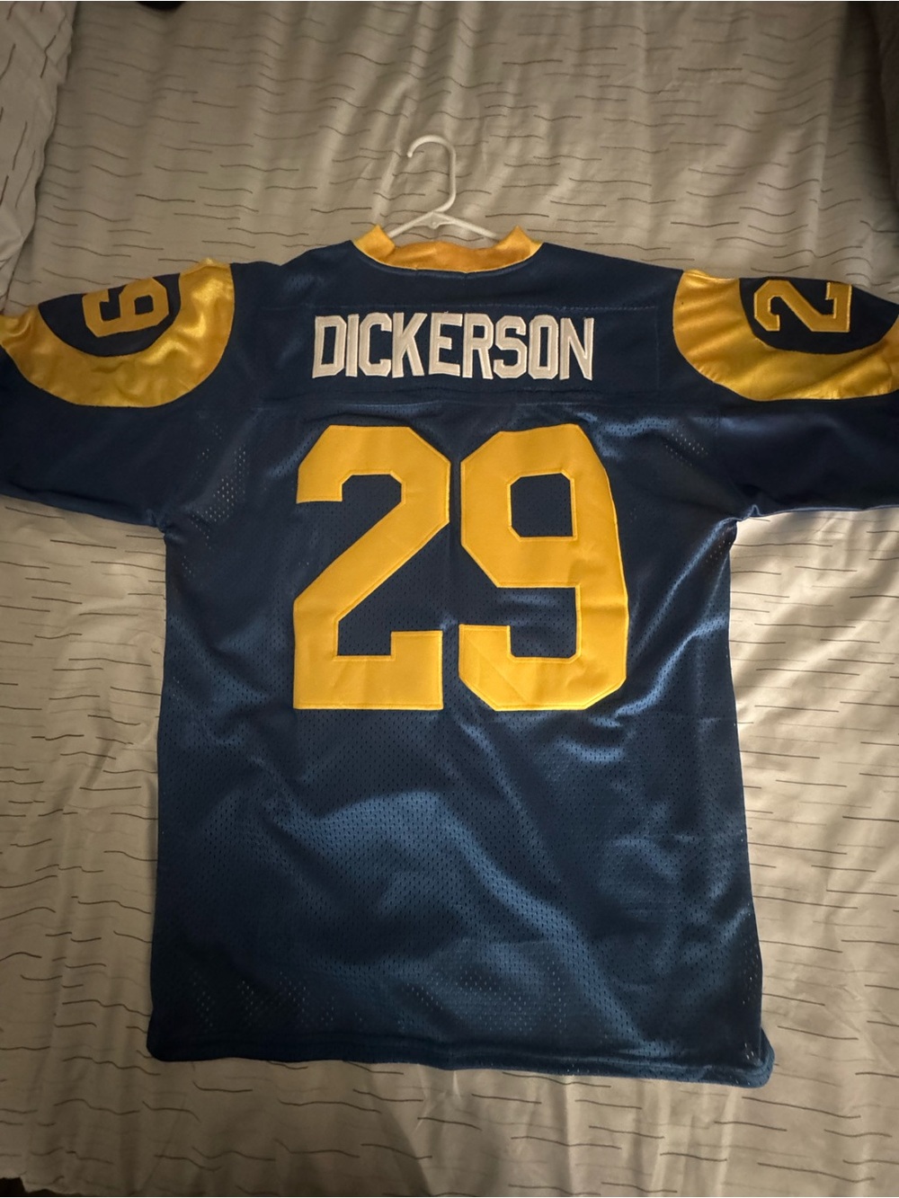 Mitchell & Ness Navy and Gold Football Jersey